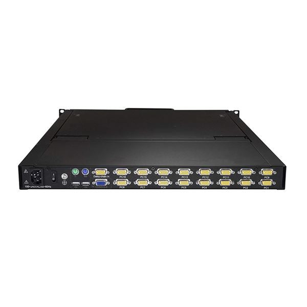RACK CONSOLE KVM 16XVGA LCD 19