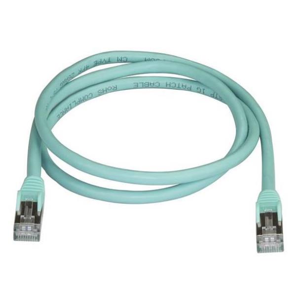 CABLE 1M STP CAT6A AQUAMARINE