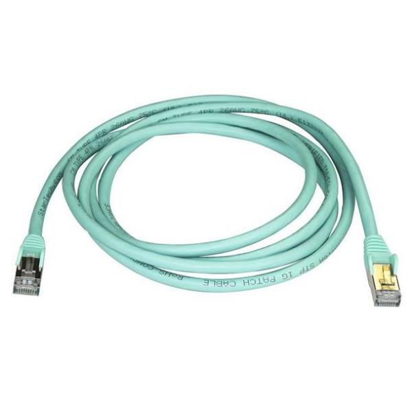 CABLE 2M STP CAT6A AQUAMARINE