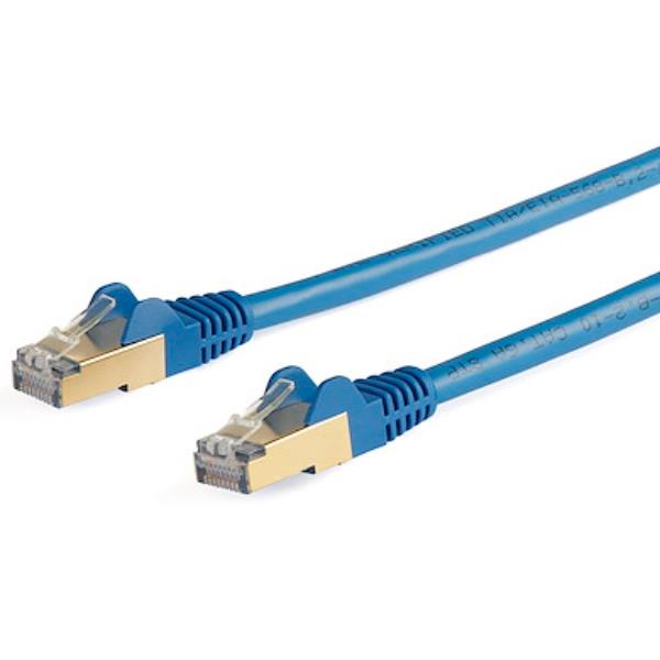 CABLE 5M OF RED CAT6A BLUE STP