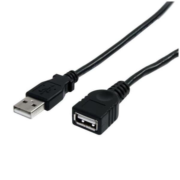 EXTENSIÓN USB 2.0 NEGRA DE 10 PIES PARA