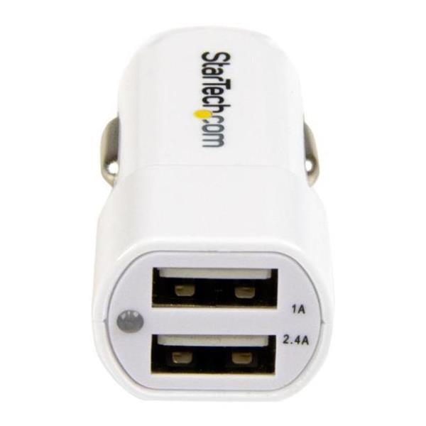 CARGADOR 2X USB WHITE