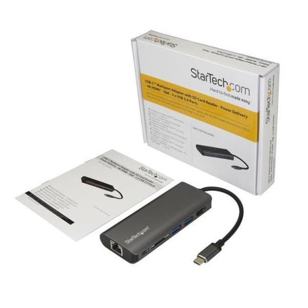 DOCK STATION USB-C HDMI RED SD
