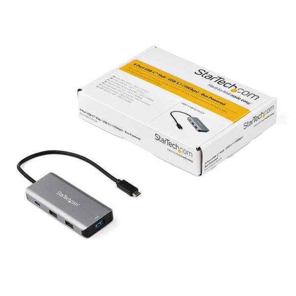 4 PUERTOS HUB USB-C 10GBPS