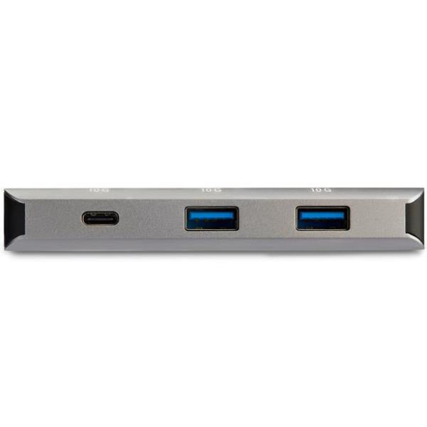 3 PUERTOS WITH RED USB-C HUB