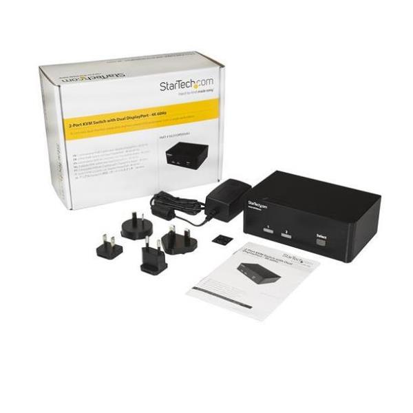 KVM 2 PUERTOS DISPLAYPORT 4K60