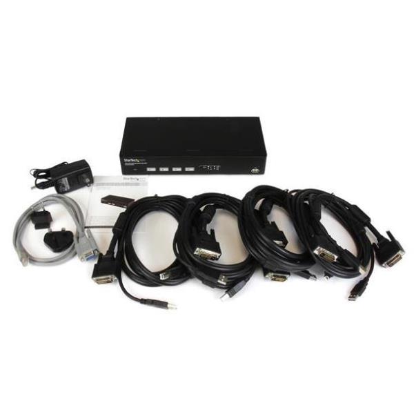 SWITCH KVM 4 PUERTOS DVI DDM