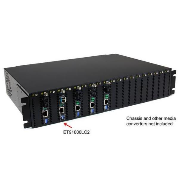 CONVERTIDOR MEDIANO RJ45 FIBRA SC