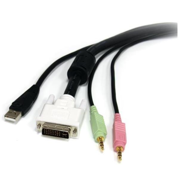 CABLE KVM USB DVI 4 IN 1 CON AUDIO