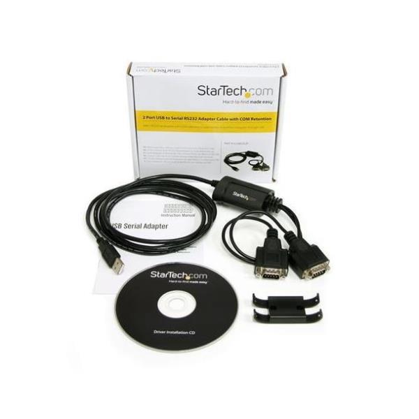 CABLE 1 8M USB 2 PUERTOS SERIE