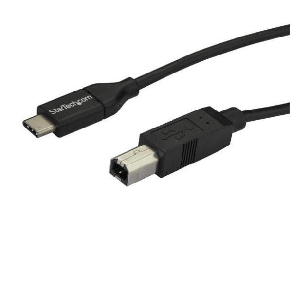 CABLE 2M USB-C A USB B MALE