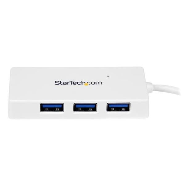 HUB USB 3.0 4 PUERTOS BLANCO