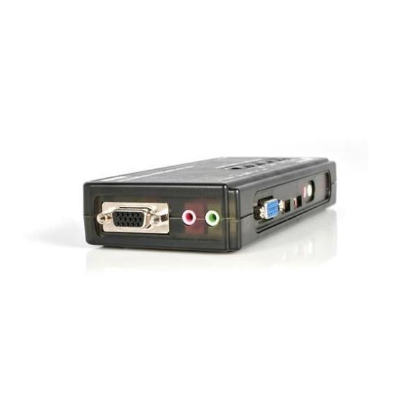 KIT KVM 4 PUERTOS VGA AUDIO