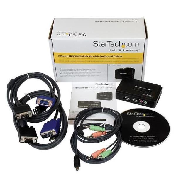 KIT INTERRUPTOR KVM 2 PUERTOS VGA