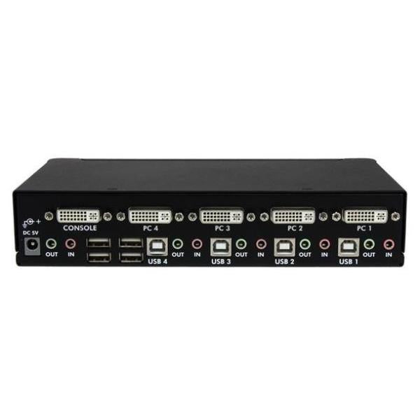 SWITCH KVM 4 PUERTOS DVI AUDIO