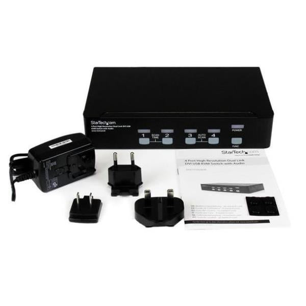 SWITCH KVM 4 PUERTOS DVI AUDIO