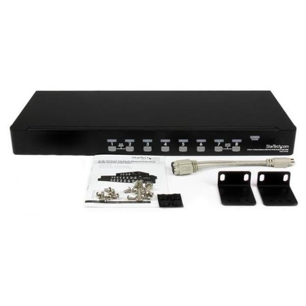 SWITCH KVM 8X VGA USB 1U PS/2