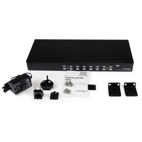 SWITCH KVM 8X VGA USB 1U RACK