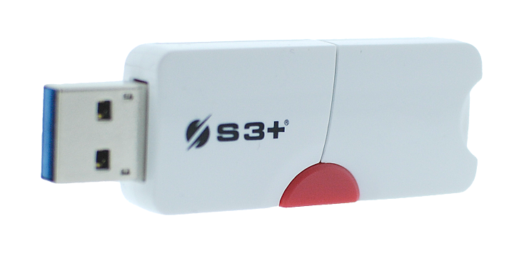 USB Memory S3+ 3.0 64GB SPACE Red