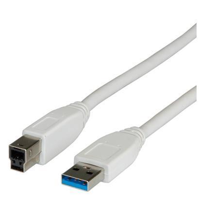 CABLE USB 3.0 A/BM/M 1.8M WHITE