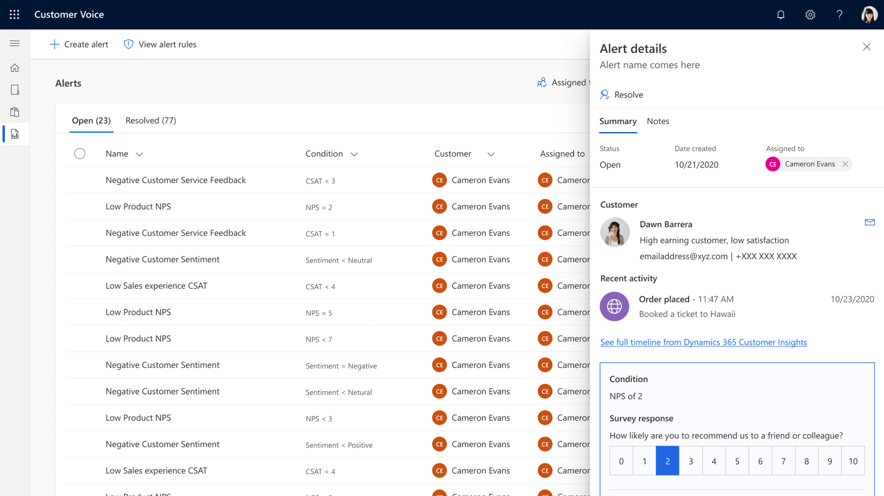 Microsoft Dynamics 365 - Customer Data Platform - Primera aplicación de Dynamics 365 - Customer Voice