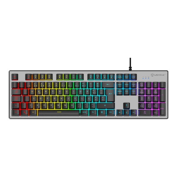 UNYKA TECLADO GAMING K244 RGB PT