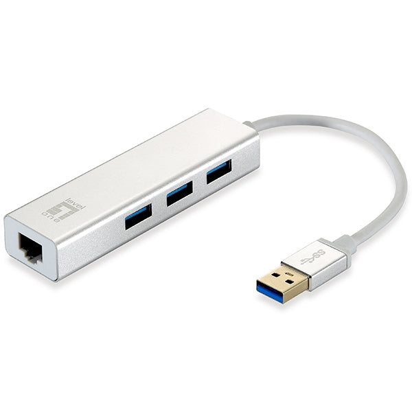 LEVELONE ADAPTADOR USB 3.0 1xGIGABIT RJ45+ HUB 3xUSB