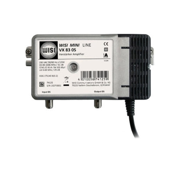 WISI AMPLIFICADOR 85-1006 MHZ 102DBUV DS31DB US25DB 230VAC