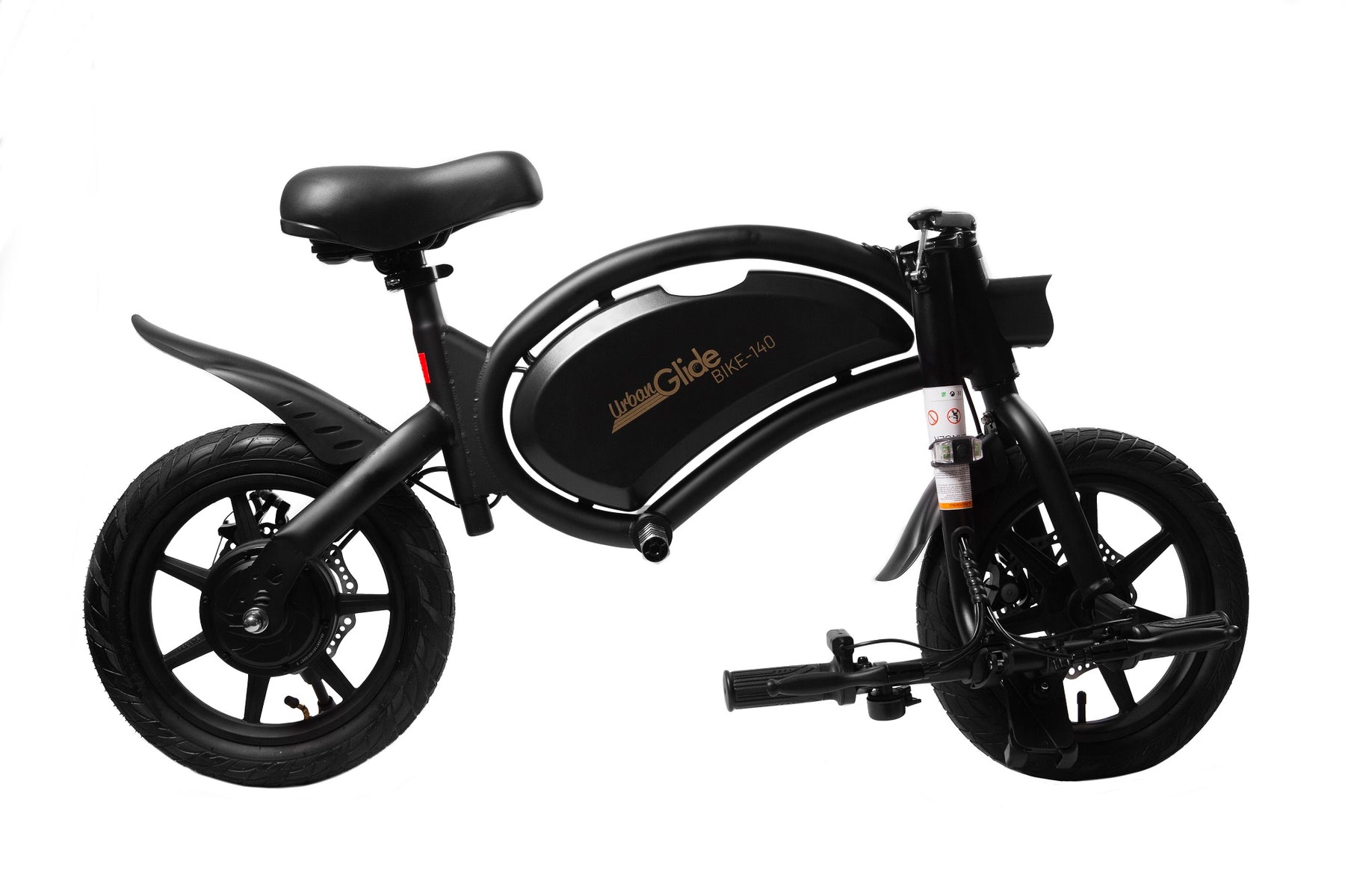 Bicicleta eléctrica sin pedales URBANGLIDE 140 6AH Negra - 56792