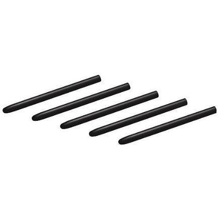 Puntas de lápiz estándar de Wacom - Punta de lápiz digital - Negro (paquete de 5) - para Intuos4 Grande, Mediano, Pequeño, Inalámbrico, Extragrande