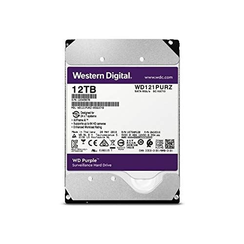 WD Purple WD121PURZ - Disco duro - 12 TB - interno - 3,5" - SATA 6Gb/s - 7200 rpm - búfer: 256 MB