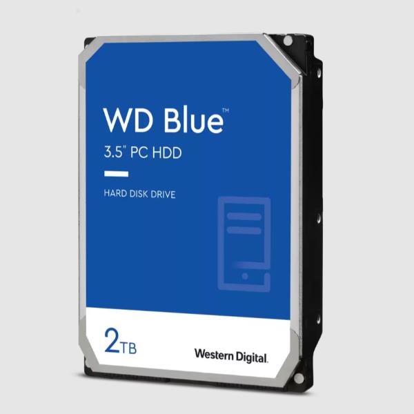 WD Blue WD20EZAZ - Hard drive - 2 TB - internal - 3.5" - SATA 6Gb/s - 5400 rpm - buffer: 256 MB