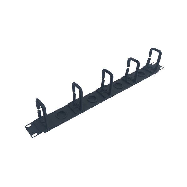 WP RACK CABLE MANAGEMENT 1U PLASTIC BLACK RAL 9005