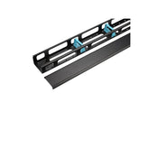 WP RACK CABLE MANAGEMENT 42U VERTICALWITH RINGS AND BLACK COVER RAL 9005