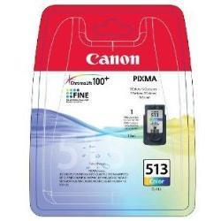 Canon CL-513 - Cor (ciano, magenta, amarelo) - original - blister com segurança - tanque de tinta - para PIXMA MP230, MP237, MP252, MP258, MP272, MP280, MP282, MP495, MP499, MX360, MX410, MX420