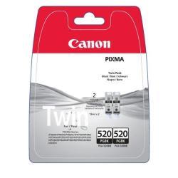 Canon PGI-520BK Twin Pack - Pack of 2 - 19 ml - black - original - ink tank - for PIXMA iP3600, iP4700, MP540, MP550, MP560, MP620, MP630, MP640, MP980, MP990, MX860, MX870