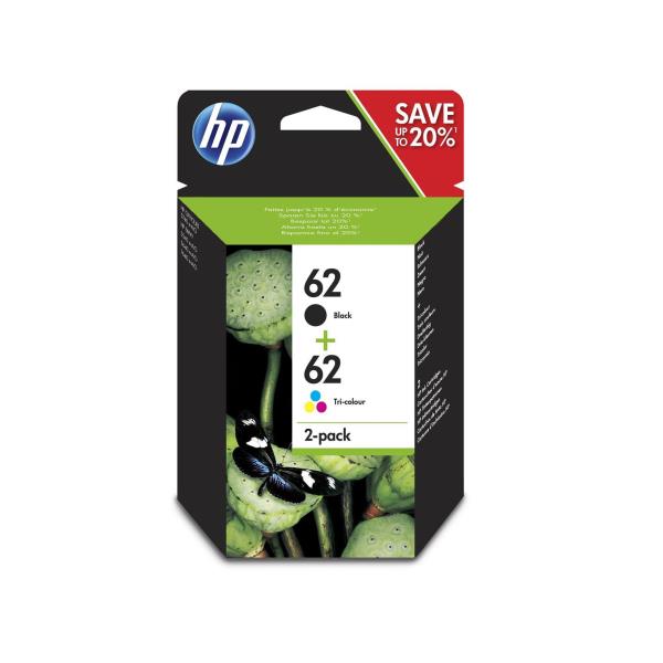 HP 62 COMBO2PACK NEGRO-TRICOLOR BL