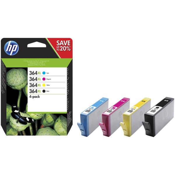 PAQUETE COMBINADO DE 4 HP 364XL CMYK