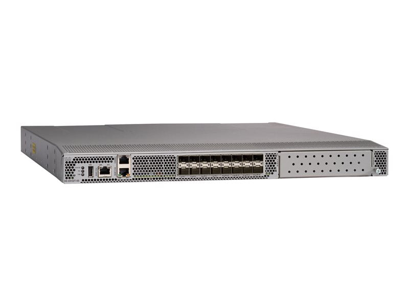 Cisco MDS 9132T - Switch - Administrado - 8 x 32Gb Fibre Channel SFP+ - montaje en riel (DS-C9132T-8PMISK9)