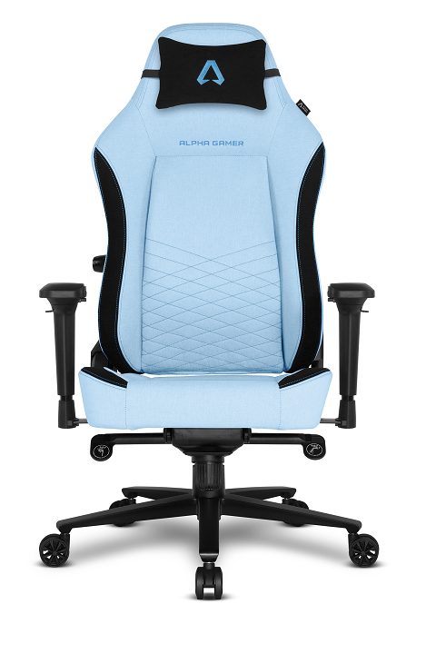Silla Alpha Gamer Alegra Tela Azul