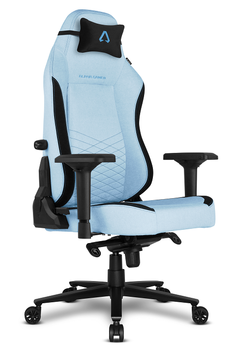 Silla Alpha Gamer Alegra Tela Azul