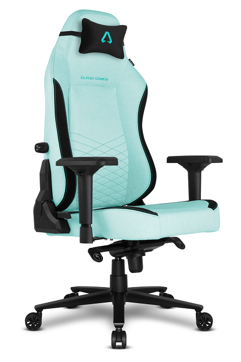 Alpha Gamer Chair Alegra Fabric Green