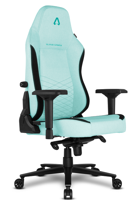 Alpha Gamer Chair Alegra Fabric Green