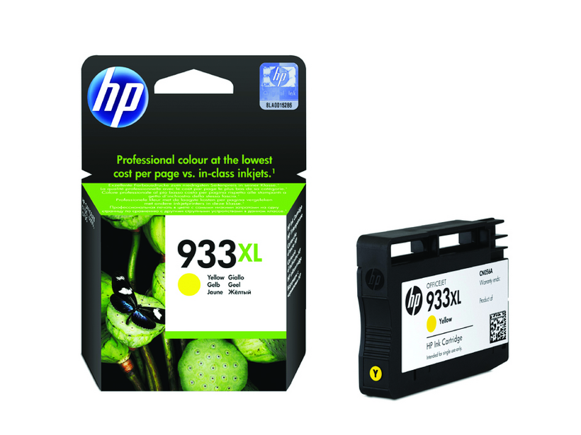 HP 933XL - Alto rendimiento - Amarillo - Genuino - Cartucho de tinta - para Officejet 6100, 6600 H711a, 6700, 7110, 7510, 7610, 7612