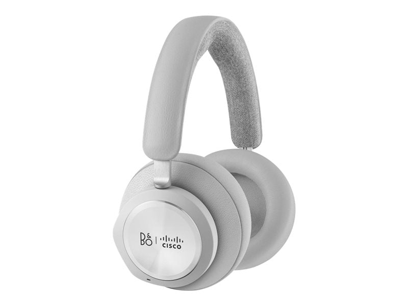 Bang & Olufsen Cisco 980 - Headphones - Full Size - Bluetooth - Wireless, w/ Cable - Active Noise Canceling - 3.5mm Jack, USB-A - First Light - Cisco Webex Certified - for Cisco IP Phone 8800, Webex Desk Pro Series