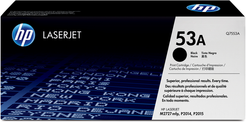 HP 53A - Black - Original - LaserJet - Toner Cartridge (Q7553A) - for LaserJet M2727nf MFP, M2727nfs MFP, P2014, P2014n, P2015, P2015d, P2015dn, P2015n, P2015x