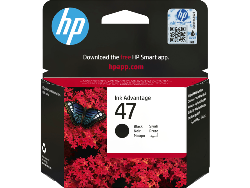 HP Ink Cart/HP 47 Black Original Cartrid