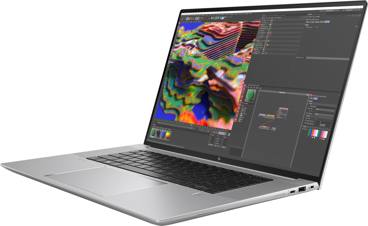 ZBOOK Studio 16 G9 - i7 12800H 2.4 GHz, Win 11 Pro 64 bits, GeForce RTX 3070 Ti 8 GB, 32 GB RAM, 1 TB SSD, 16" IPS 3840x2400, Wi-Fi 6E, prateado nouvelle, teclado Português