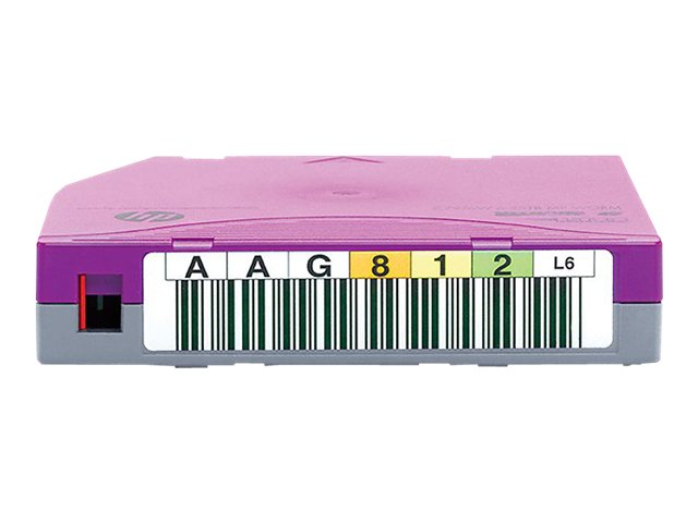 HPE Ultrium WORM Custom Labeled Data Cartridge - 20 x LTO Ultrium WORM 6 - 2.5 TB / 6.25 TB - Standard Barcode Labeled - Purple - for StorageWorks SAS Rack-Mount Kit (C7976WL)
