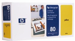 CABEZAL LIMPIADOR AMARILLO HP 80